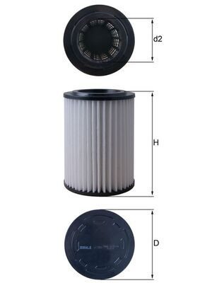 Повітряний фільтр MAHLE LX5363 - zapix