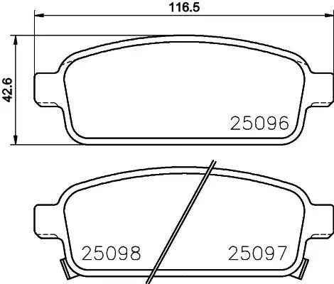 Гальмівні колодки дискові NISSHINBO NP6055 - zapix