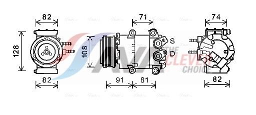 Компресор кондиціонера AVA QUALITY COOLING FDAK498 - zapix