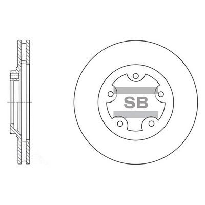 Гальмівний диск HI-Q SD1029 - zapix
