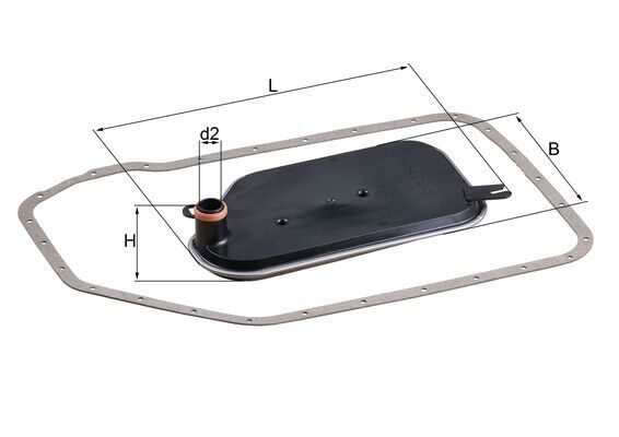 Фільтр АКПП MAHLE HX84D - zapix