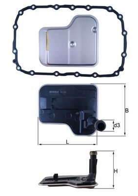 Фільтр АКПП MAHLE HX240D - zapix