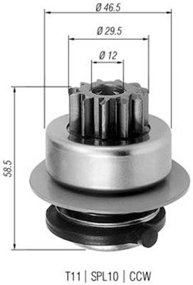 Бендикс стартера MAGNETI MARELLI 940113020260 - zapix