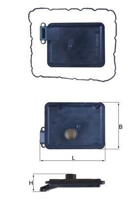 Фільтр АКПП MAHLE HX254D - zapix
