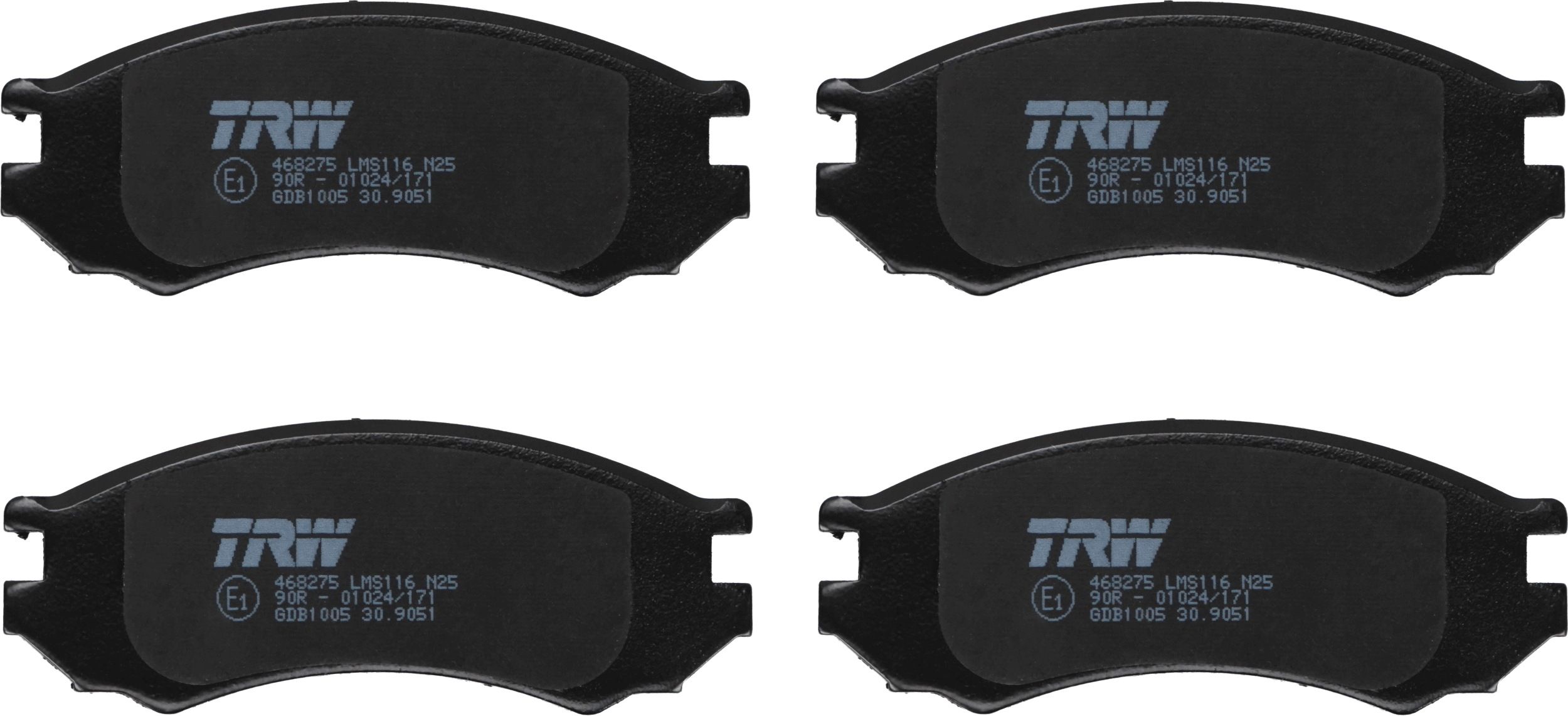 Гальмівні колодки дискові TRW GDB1005 - zapix