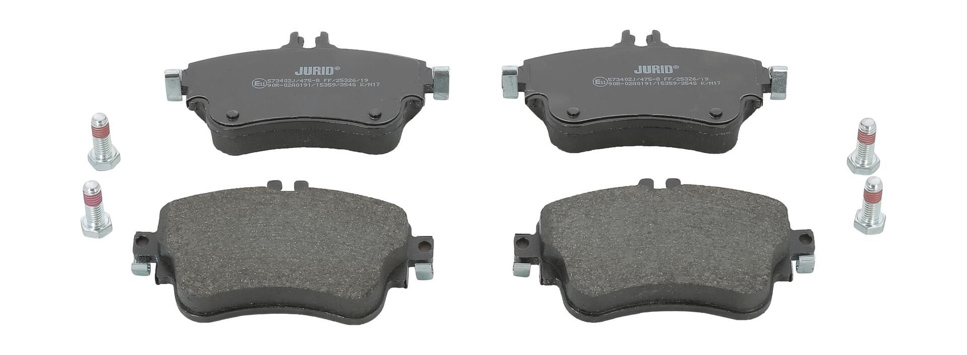 Гальмівні колодки дискові JURID 573402J - zapix