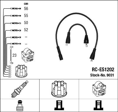 Кабелі запалювання NGK 9031 - zapix