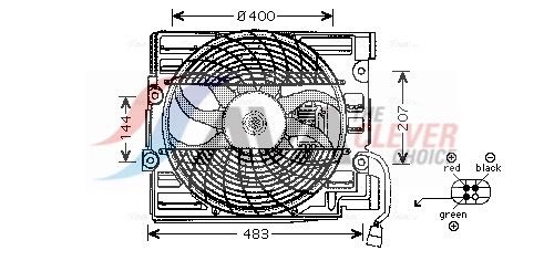 Вентилятор системи охолодження AVA QUALITY COOLING BW7510 - zapix