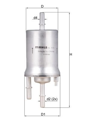Паливний фільтр MAHLE KL572 - zapix