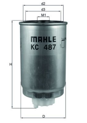 Паливний фільтр MAHLE KC487 - zapix