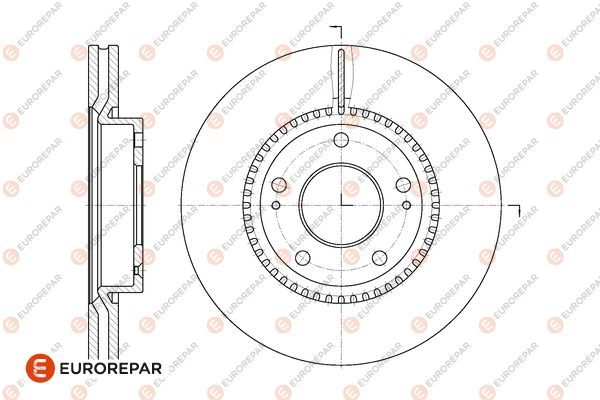 Гальмівний диск EUROREPAR 1667860280 - zapix