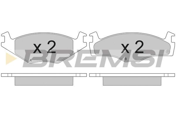 Гальмівні колодки дискові BREMSI BP2261 - zapix