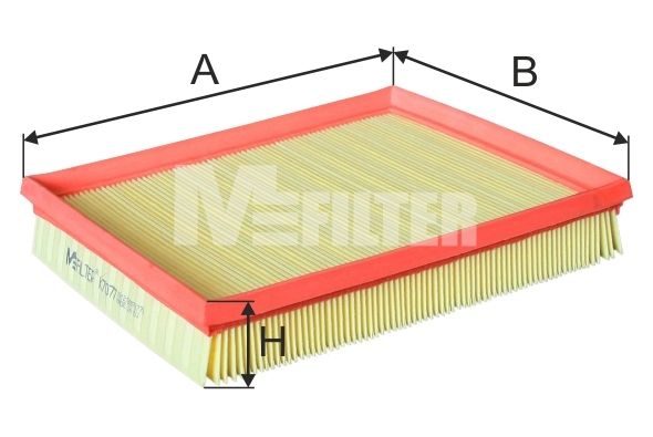 Повітряний фільтр MFILTER K7077 - zapix