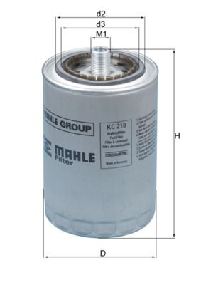 Паливний фільтр MAHLE KC218 - zapix