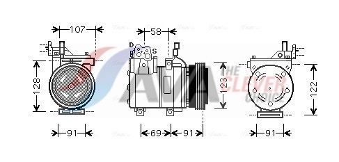 Компресор кондиціонера AVA QUALITY COOLING HYAK161 - zapix