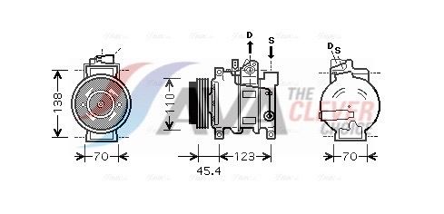 Компресор кондиціонера AVA QUALITY COOLING AIAK227 - zapix