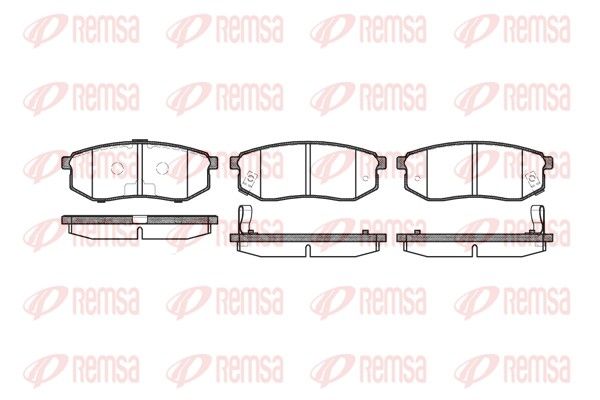 Гальмівні колодки дискові REMSA 074902 - zapix