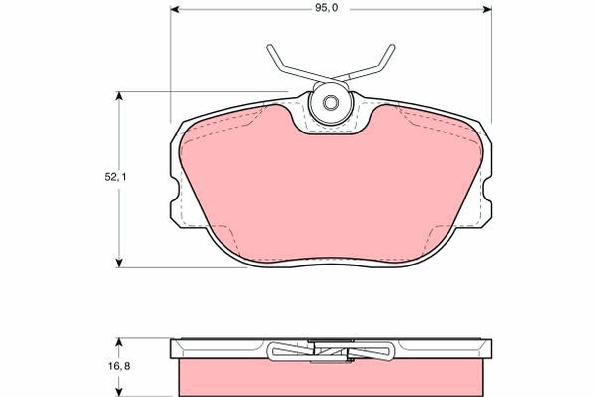 Гальмівні колодки дискові TRW GDB460 - zapix