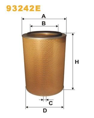 Воздушный фильтр WIX FILTERS 93242E