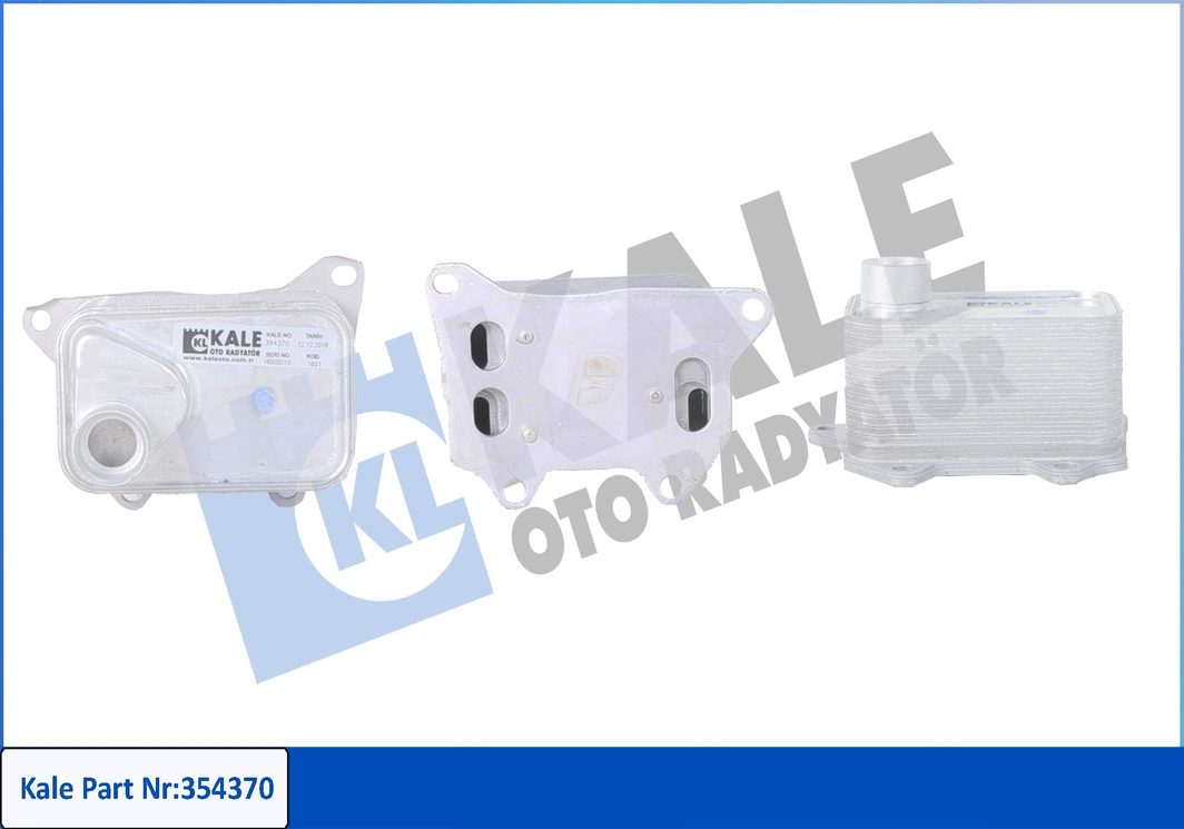 Оливний радіатор двигуна KALE OTO RADYATÖR 354370 - zapix