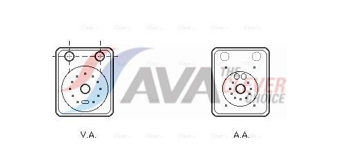 Оливний радіатор двигуна AVA QUALITY COOLING VN3093 - zapix
