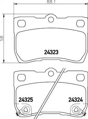 Гальмівні колодки дискові NISSHINBO NP1067 - zapix