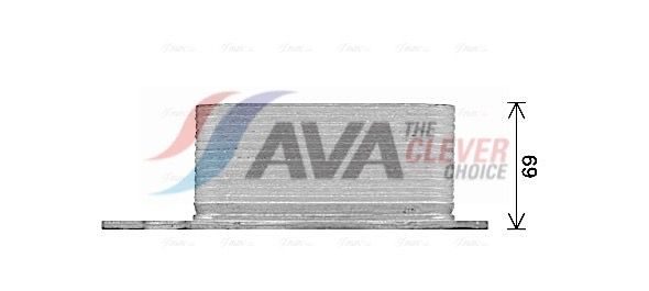 Оливний радіатор двигуна AVA QUALITY COOLING RT3657 - zapix