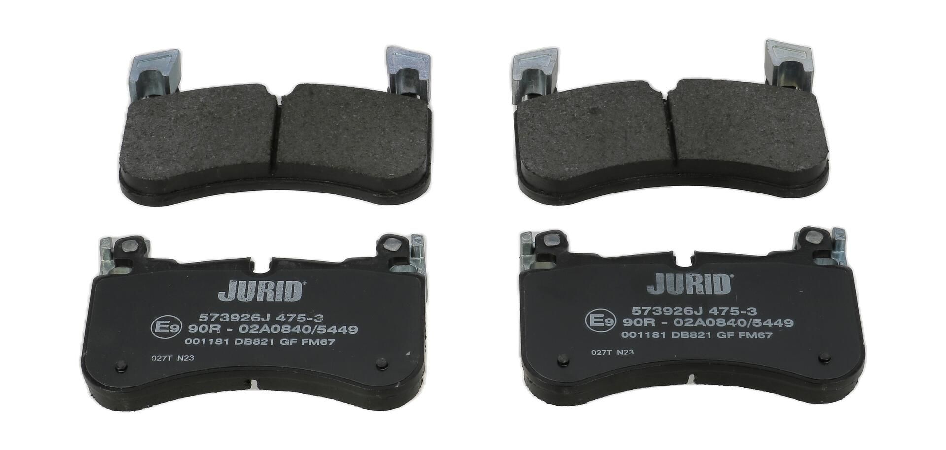 Гальмівні колодки дискові JURID 573926J - zapix