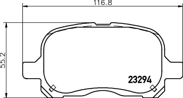 Гальмівні колодки дискові NISSHINBO NP1088 - zapix