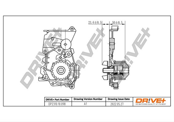Помпа системи охолодження DR!VE+ DP231010098 - zapix