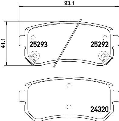 Гальмівні колодки дискові NISSHINBO NP6069 - zapix