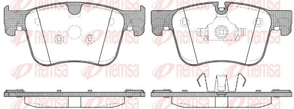 Гальмівні колодки дискові REMSA 156000 - zapix