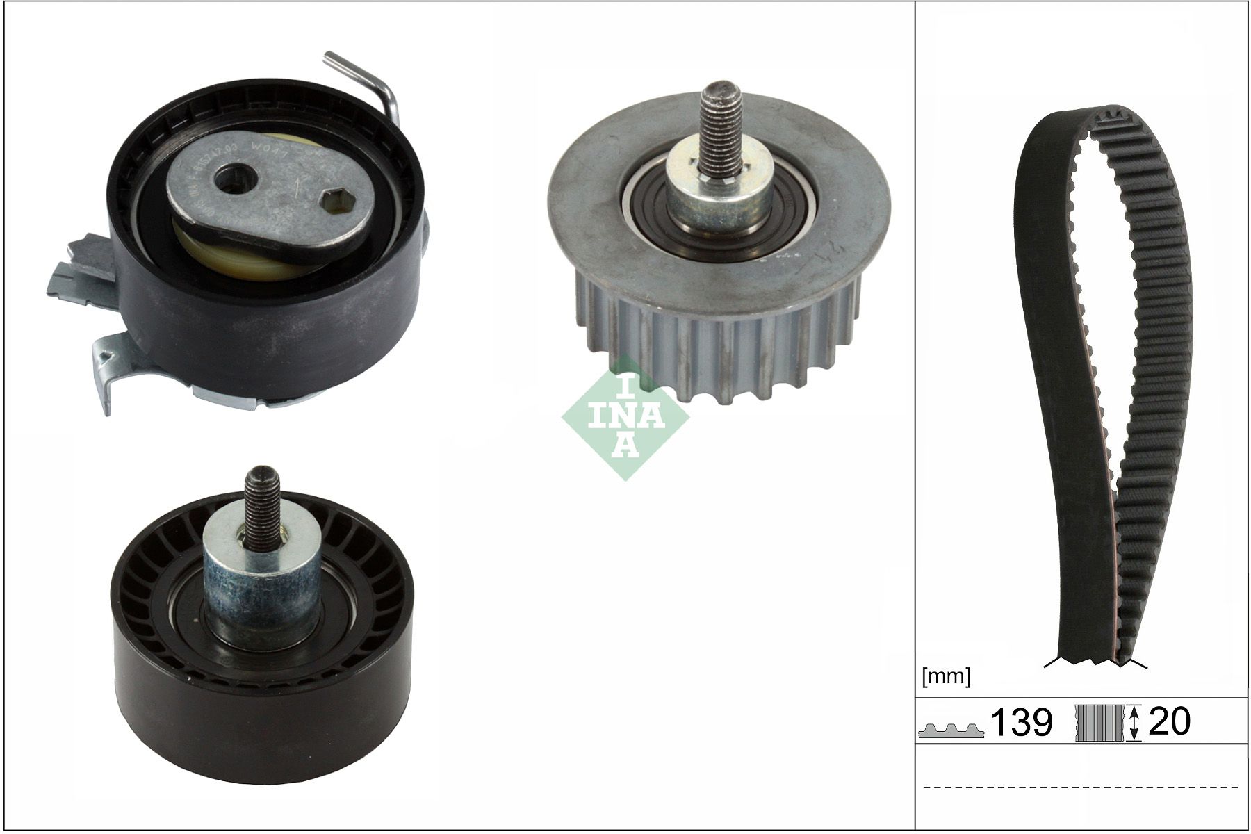 Комплект ременя ГРМ SCHAEFFLER INA 530096210 - zapix