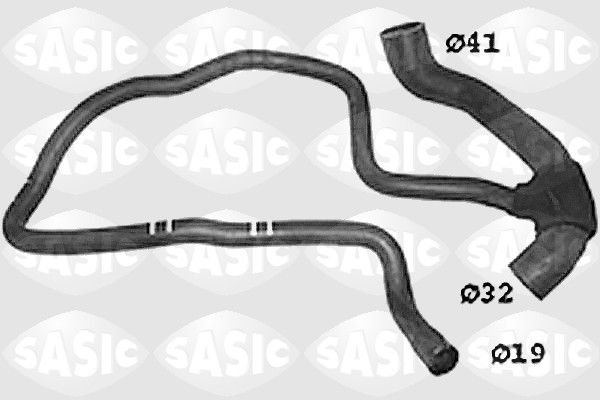 Патрубок системи охолодження SASIC SWH6720 - zapix