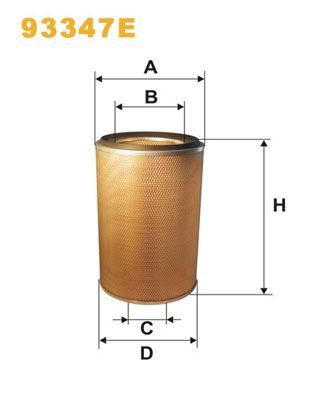 Повітряний фільтр WIX FILTERS 93347E - zapix