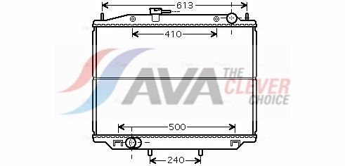 Радіатор охолодження двигуна AVA QUALITY COOLING DN2265 - zapix