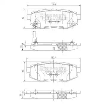 Гальмівні колодки дискові NIPPARTS N3617006 - zapix
