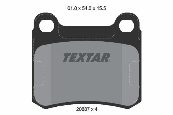 Гальмівні колодки дискові TEXTAR 2068701 - zapix