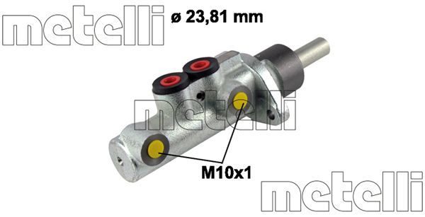 Головний гальмівний циліндр METELLI 050601 - zapix