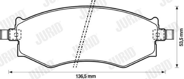 Гальмівні колодки дискові JURID 572339J - zapix