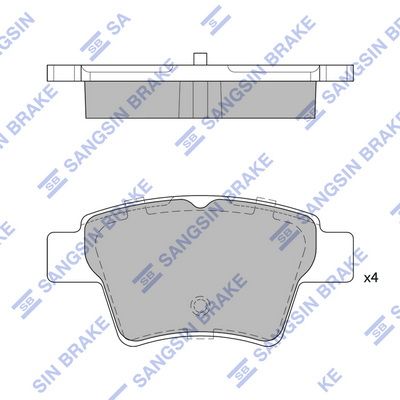 Тормозные колодки дисковые HI-Q SP2153