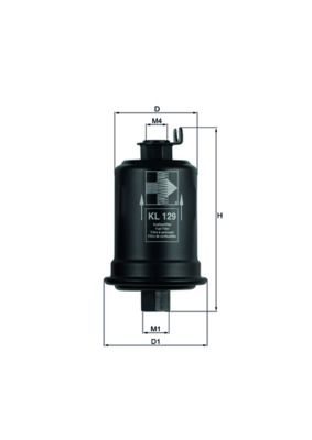 Паливний фільтр MAHLE KL129 - zapix