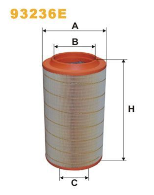 Повітряний фільтр WIX FILTERS 93236E - zapix