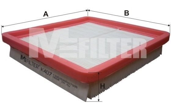 Повітряний фільтр MFILTER K407 - zapix
