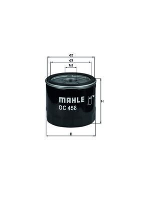 Оливний фільтр MAHLE OC458 - zapix
