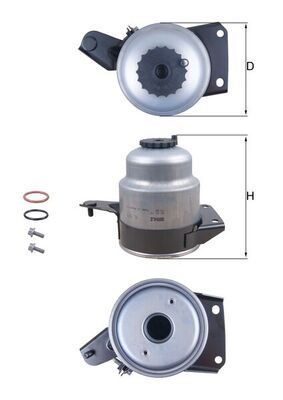 Паливний фільтр MAHLE KL829D - zapix
