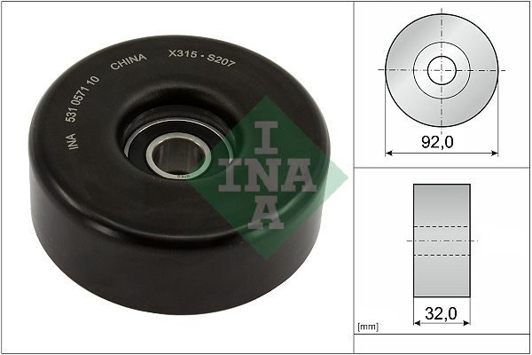 Ролик натяжний ременя приводного SCHAEFFLER INA 531057110 - zapix