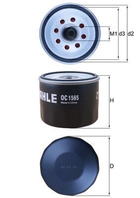 Оливний фільтр MAHLE OC1565 - zapix
