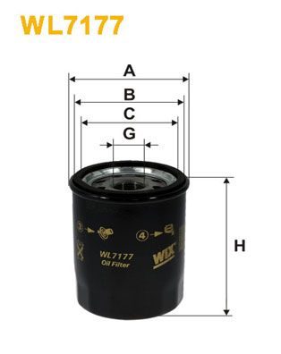 Оливний фільтр WIX FILTERS WL7177 - zapix