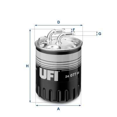 Паливний фільтр UFI 2407700 - zapix